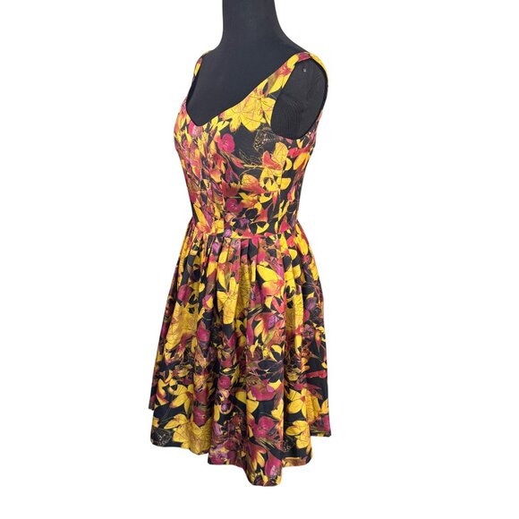 Taylor Size 2 Floral Fit and Flare Prom, Party, Cocktail, Graduation Dress - Picture 3 of 11